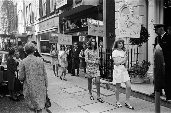 Members of the British Society for the Preservation of Mini Skirts