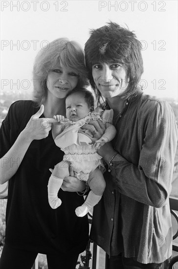 Ronnie Wood, his wife Jo Wood