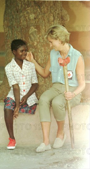 Princess Diana Overseas Visits Angola