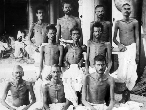 One of the Indian soldiers after being held by the Turks in a Mesopotamian Prison following the fall of Kut. 28th June 1917