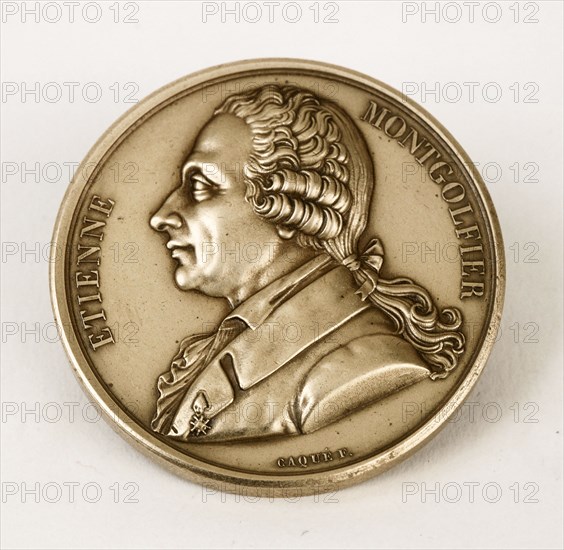Medal bearing the profile of Etienne Montgolfier (obverse)