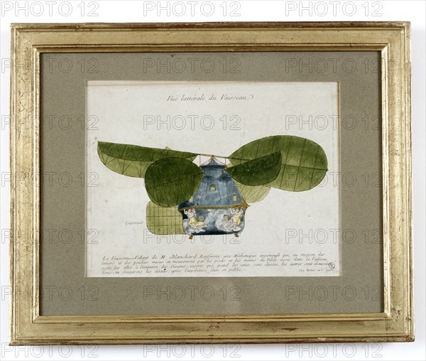 Vaisseau Volant de Mr Blanchard de 1782