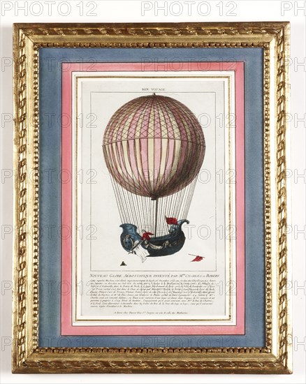 Nouveau globe aérostatique inventé par MM. Charles et Robert