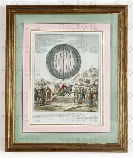 Voyage particulier de Mr Charles le 1er décembre 1783