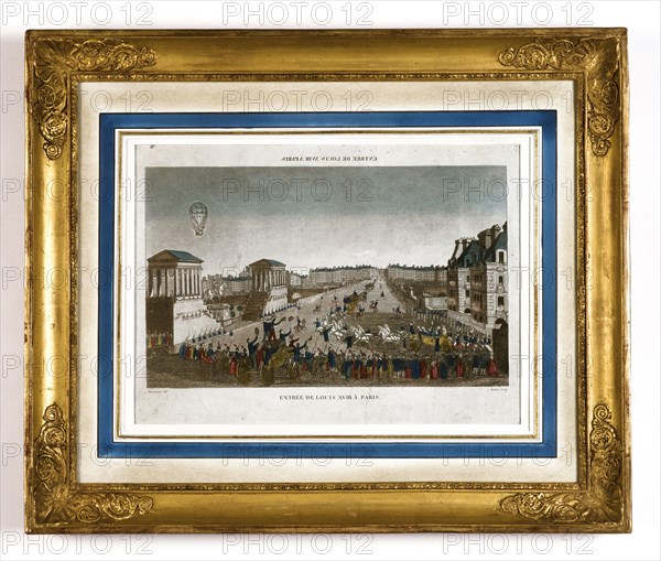 Louis XVIII entrance in Paris May 1814