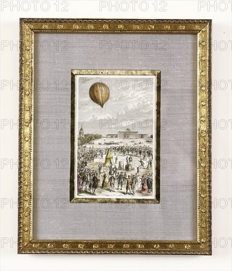 Expérience aérostatique au Champs de Mars le 27 août 1783