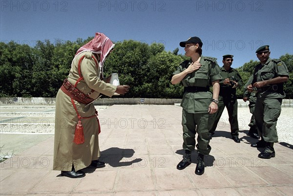 Le Lieutenant-colonel princesse Aisha de Jordanie, juin 2006