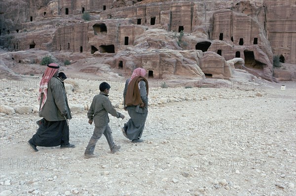 Dans les rues de Petra en Jordanie