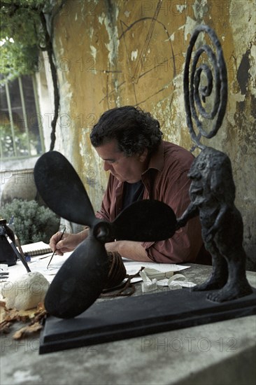 Artist Richard Texier in July 2002