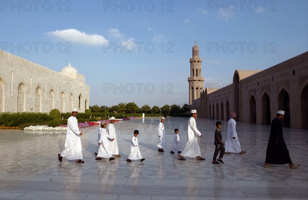 La Grande Mosquée du sultan Qabous, janvier 2003