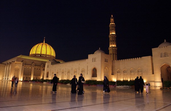 La Grande Mosquée du sultan Qabous, janvier 2003