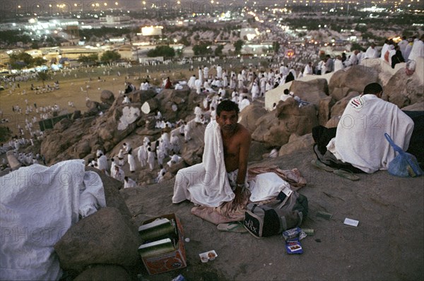 Pèlerins sur le Mont Arafat, février 2003