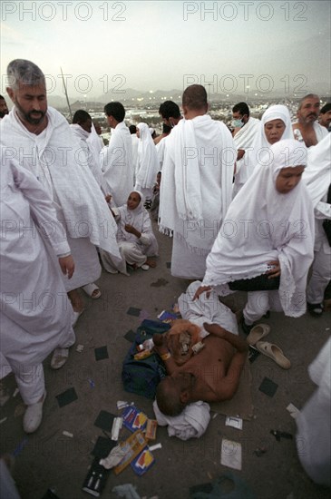 Pèlerins sur le Mont Arafat, février 2003