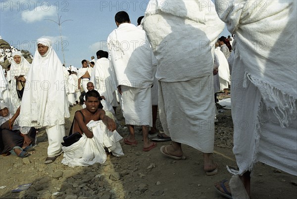 Pèlerins sur le Mont Arafat, février 2003