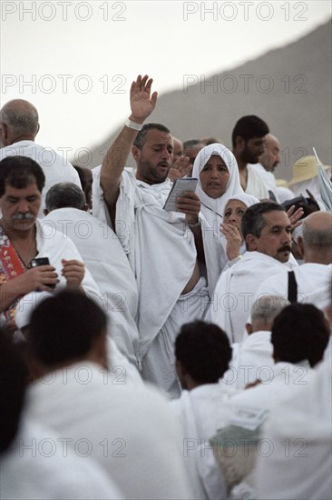 Pèlerins sur le Mont Arafat, février 2003