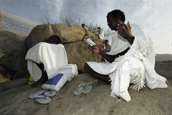 Pilgrim on Mount Arafat, February 2003