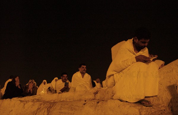 Pilgrims on Mount Arafat, February 2003