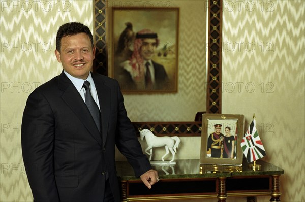 Le Roi Abdallah II de Jordanie, avril 2001