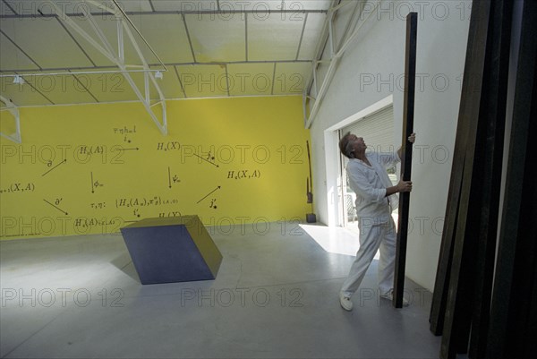 Bernar Venet, steel sculptor