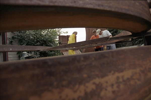 Bernar Venet, steel sculptor