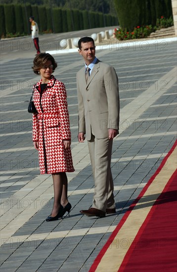 Juan Carlos and Sophia of Spain visit Syria