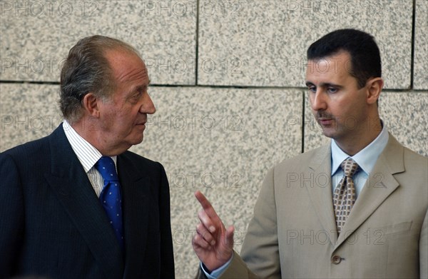 Juan Carlos and Sophia of Spain visit Syria