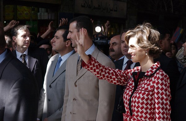 Juan Carlos and Sophia of Spain visit Syria