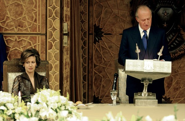 Juan Carlos and Sophia of Spain visit Syria