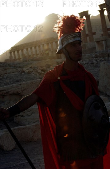 Juan Carlos and Sophia of Spain in the archaeological city of Palmyra