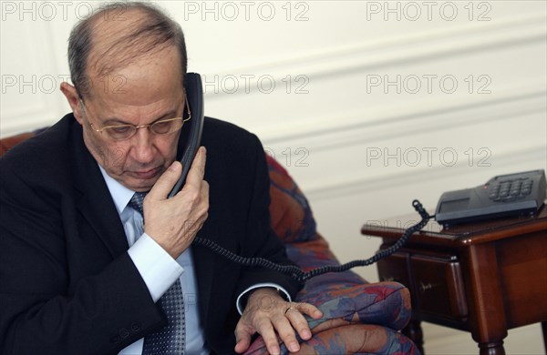 Lebanese General Michel Aoun in his Parisian refuge