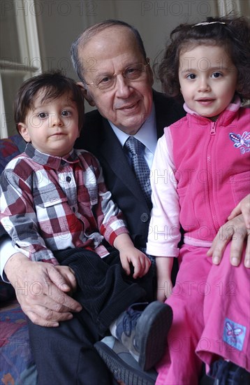 Lebanese General Michel Aoun in his Parisian refuge