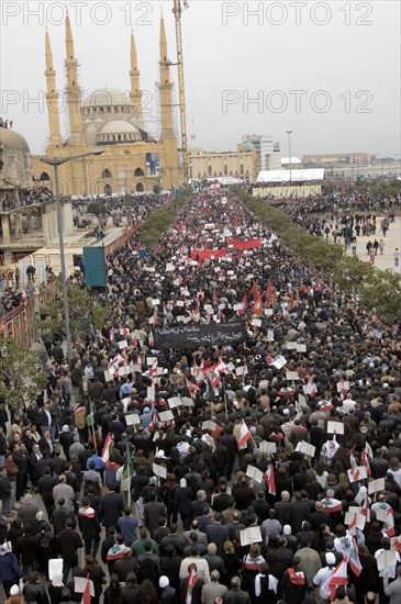Enterrement de Rafiq Hariri, 16 février 2005