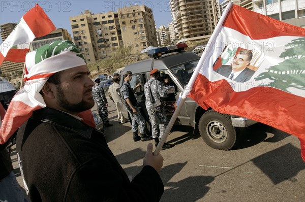 L'armée syrienne au Liban, mars 2005