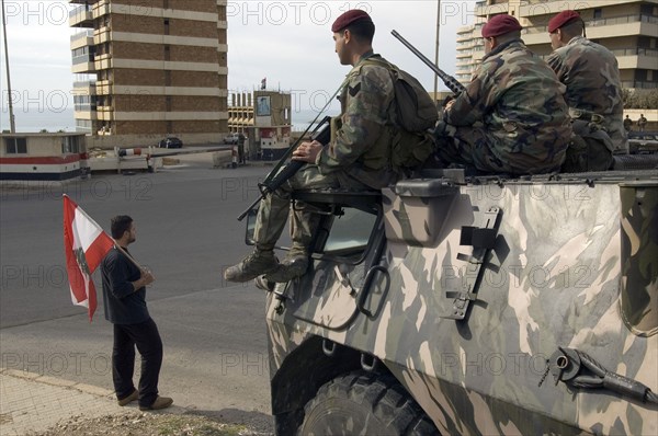 L'armée syrienne au Liban, mars 2005