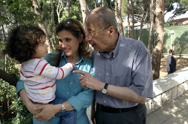 Former Army Commander, General Michel Aoun at Home in Lebanon