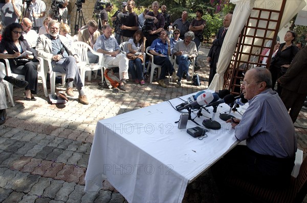 Former Army Commander, General Michel Aoun at Home in Lebanon