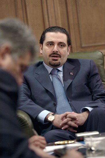 Saad Hariri lors des élections législatives au Liban, mai 2005