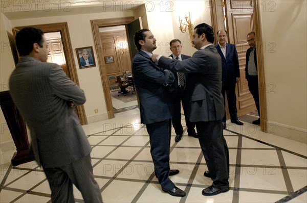 Saad Hariri lors des élections législatives au Liban, mai 2005