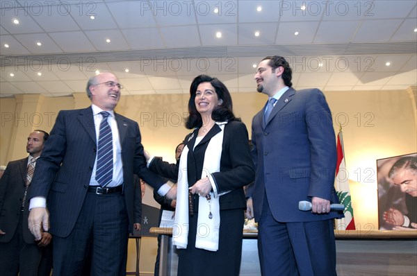 Saad Hariri lors des élections législatives au Liban, mai 2005