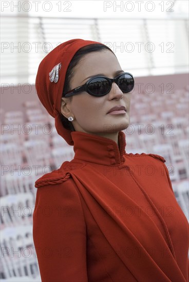 Son altesse Sheikha Mozah assistent à la fête nationale française