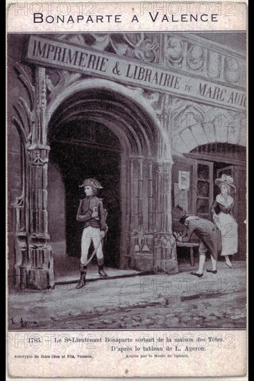 La jeunesse de Napoléon 1er : Napoléon Bonaparte à Valence.