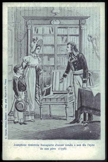 Napoléon Bonaparte et Joséphine.