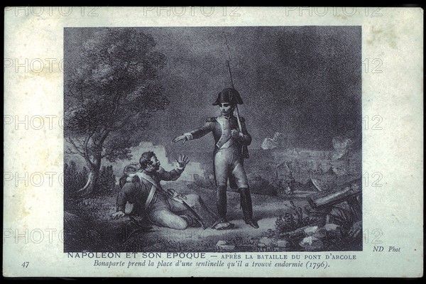 Napoleon Bonaparte after the Battle of Arcole Bridge