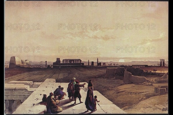 Landscape and Inhabitants in Egypt.