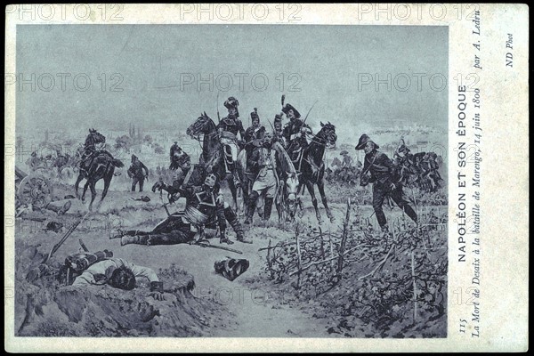 La mort de Desaix à la bataille de Marengo.