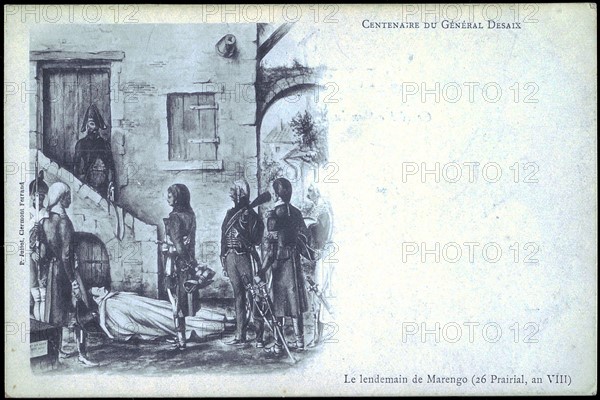 Napoléon Bonaparte devant la dépouille du Général Desaix, le lendemain de la bataille de Marengo.