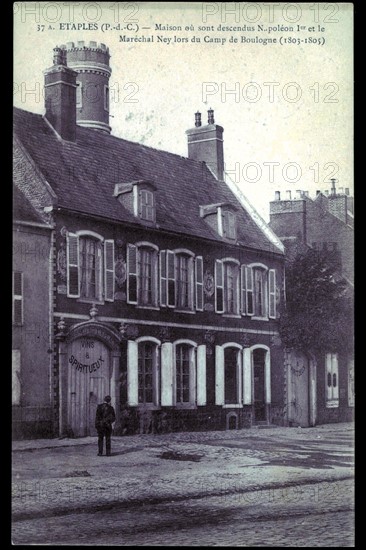 Maison où sont descendus Napoléon 1er et le maréchal Ney à Etaples.
