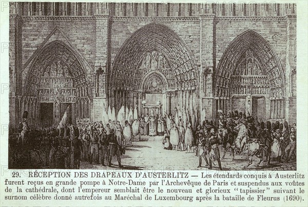 Reception for the flags of Austerlitz at the Notre Dame