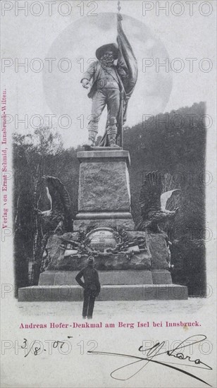 Statue of Andreas Hofer in Innsbruck (Austria).