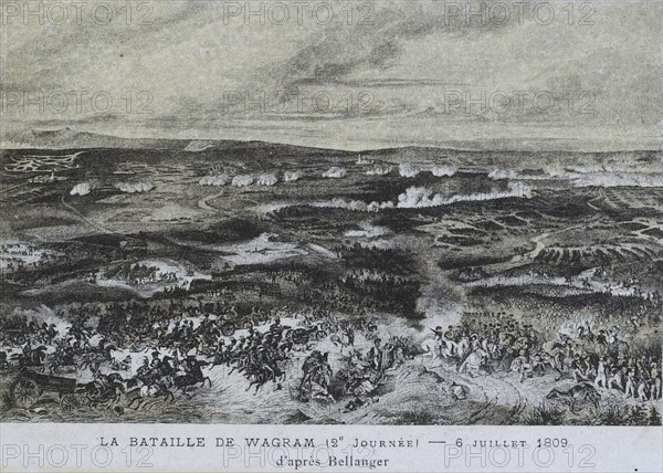 La bataille de Wagram, 2e journée.
6 juillet 1809